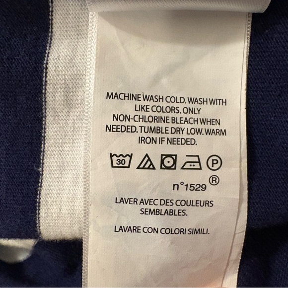 Polo Ralph Lauren Boys Iconic Striped Rugby Shirt - Size M (10-12) Royal/Navy - Picture 6 of 8